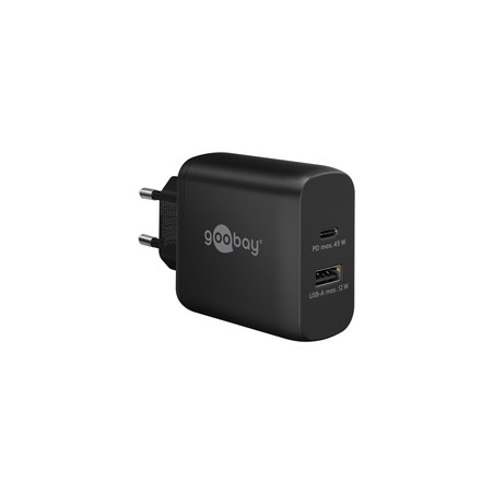 Goobay 45W USB GaN Power Adapter - Fast, Efficient Charging for All Your Devices!